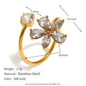 Floral Diamond Ring New RTS