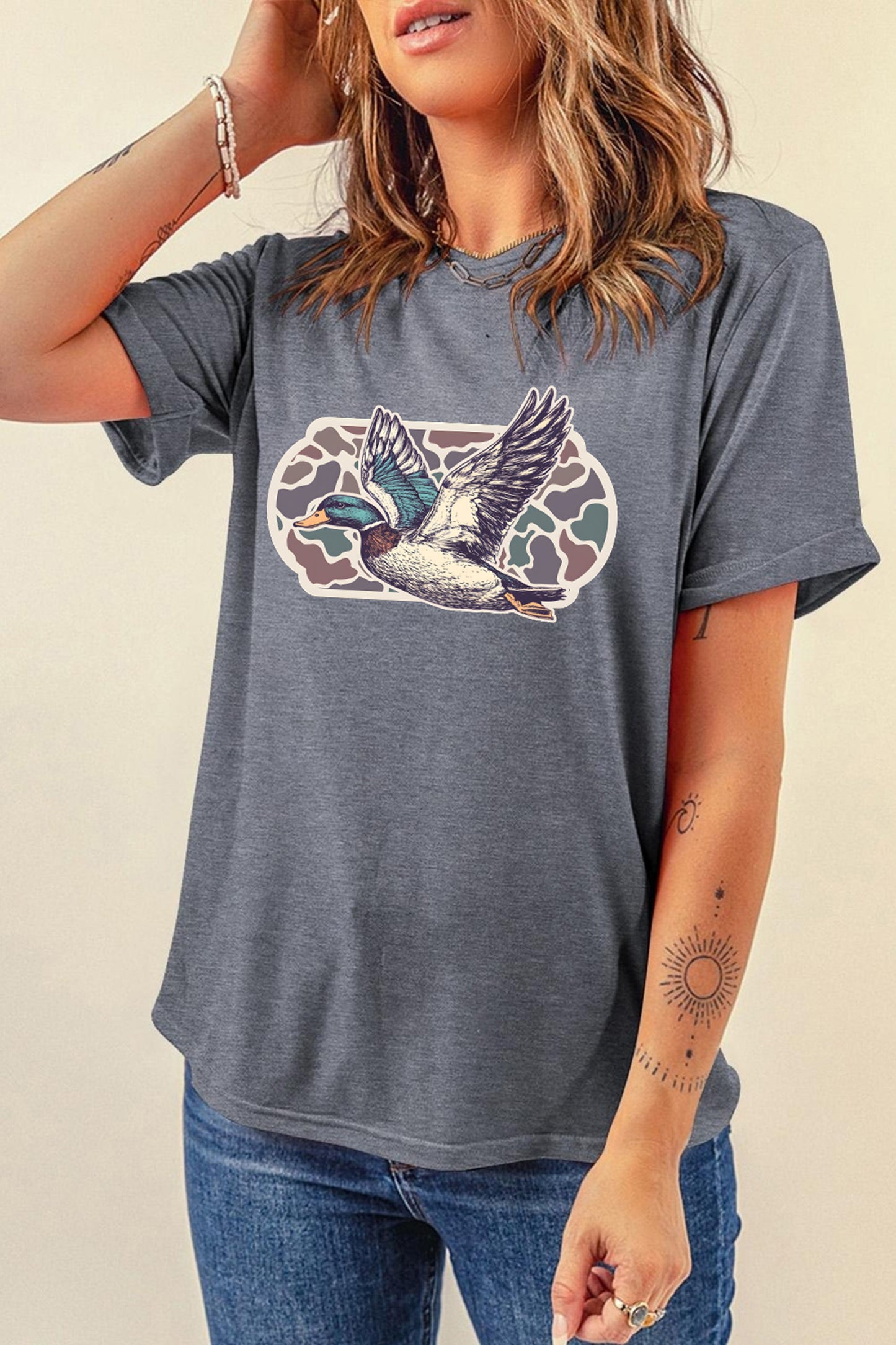 Gray Western Camo Top New RTS