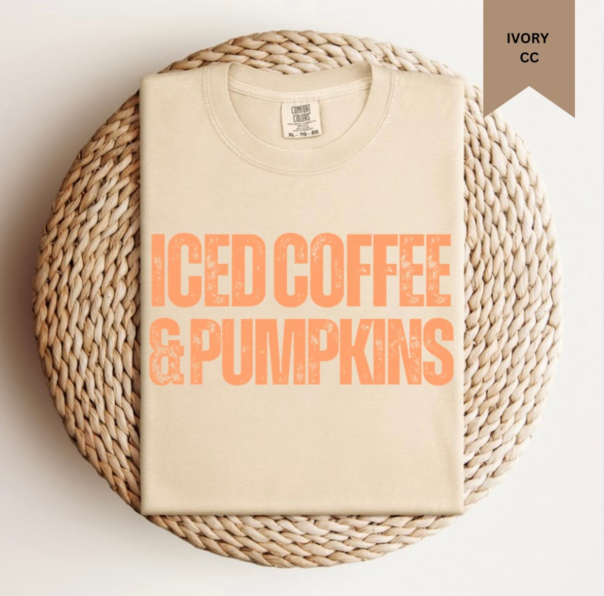 Iced Coffee & Pumpkins Tee.