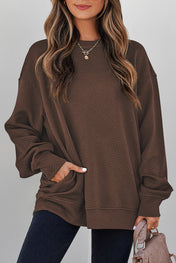 Textured Pocket Pullover