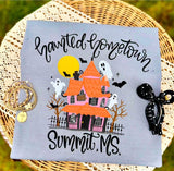 Custom Haunted Hometown Tee.