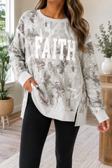 Faith Embroidered Sweatshirt Full Run RTS