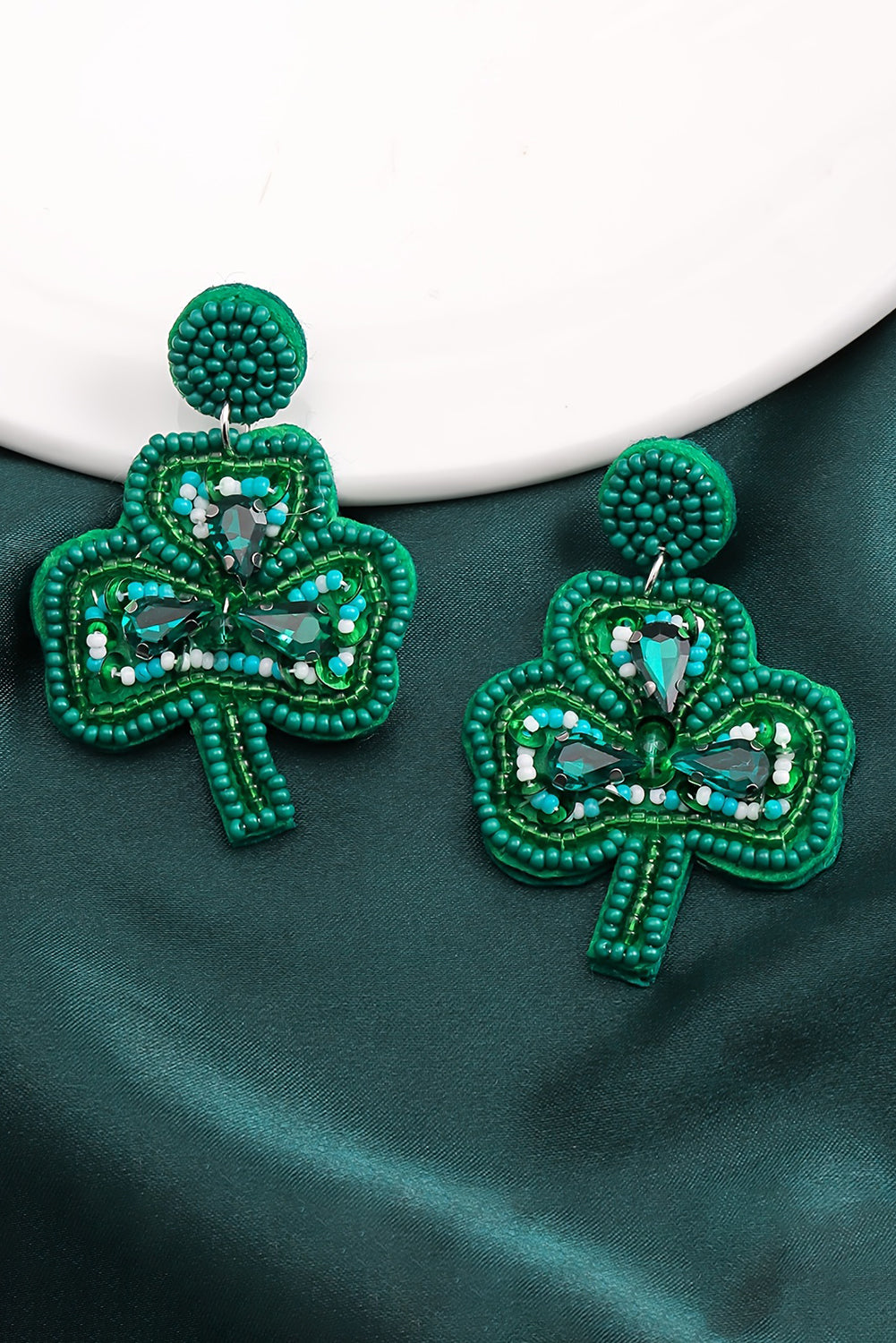 St Patrick's Day Shamrock Earrings