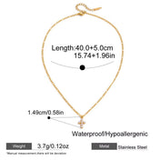 Pearl Cross Necklace New RTS
