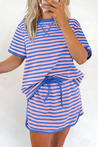 Stripe Loose Top and Skort Set *multiple colors* New RTS