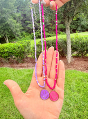 Smiley Beaded Necklace
