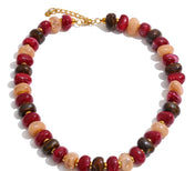 Fall Beaded Necklace & Bracelet