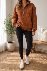 Geometric Quilted Sweatshirt Full Run RTS