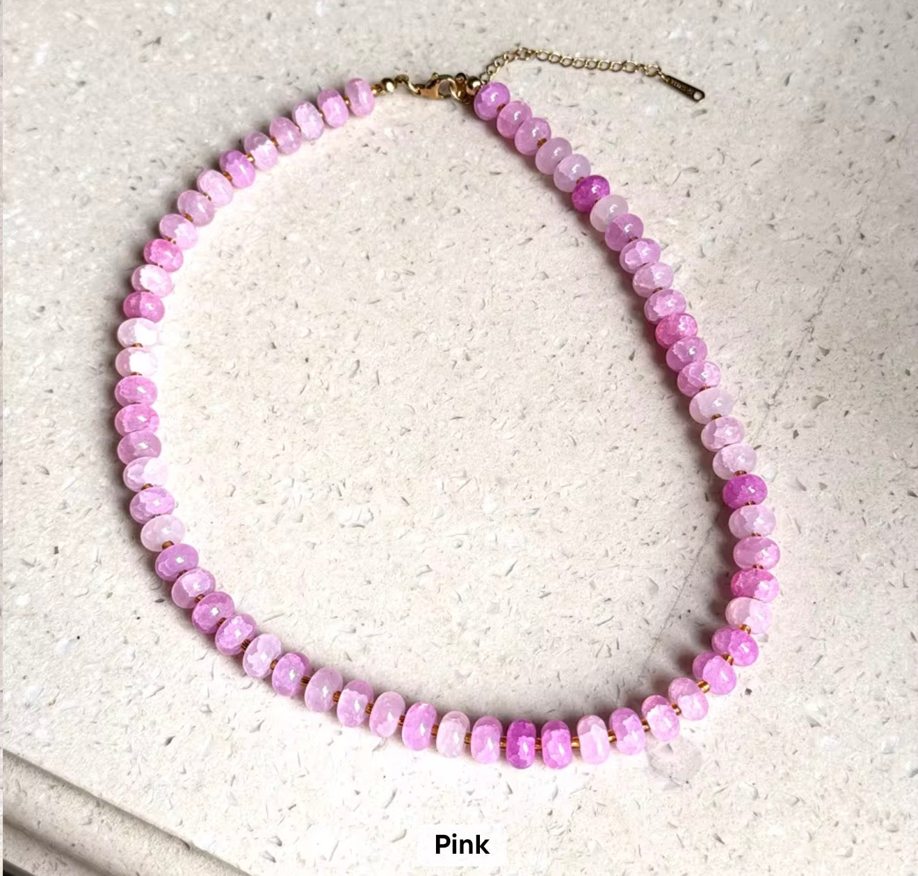 Trendy Stone Colorful Necklace