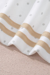 White Polka Dot Casual Set