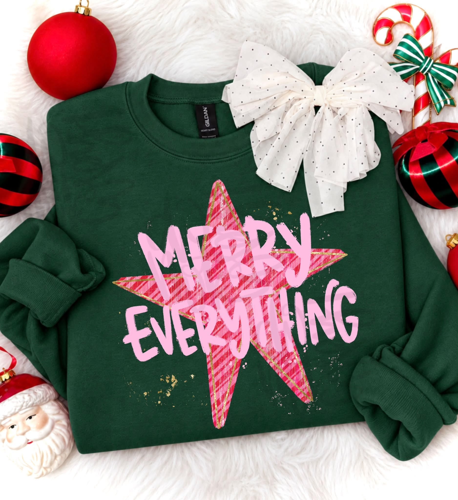 Merry Everything Star Sweatshirt.