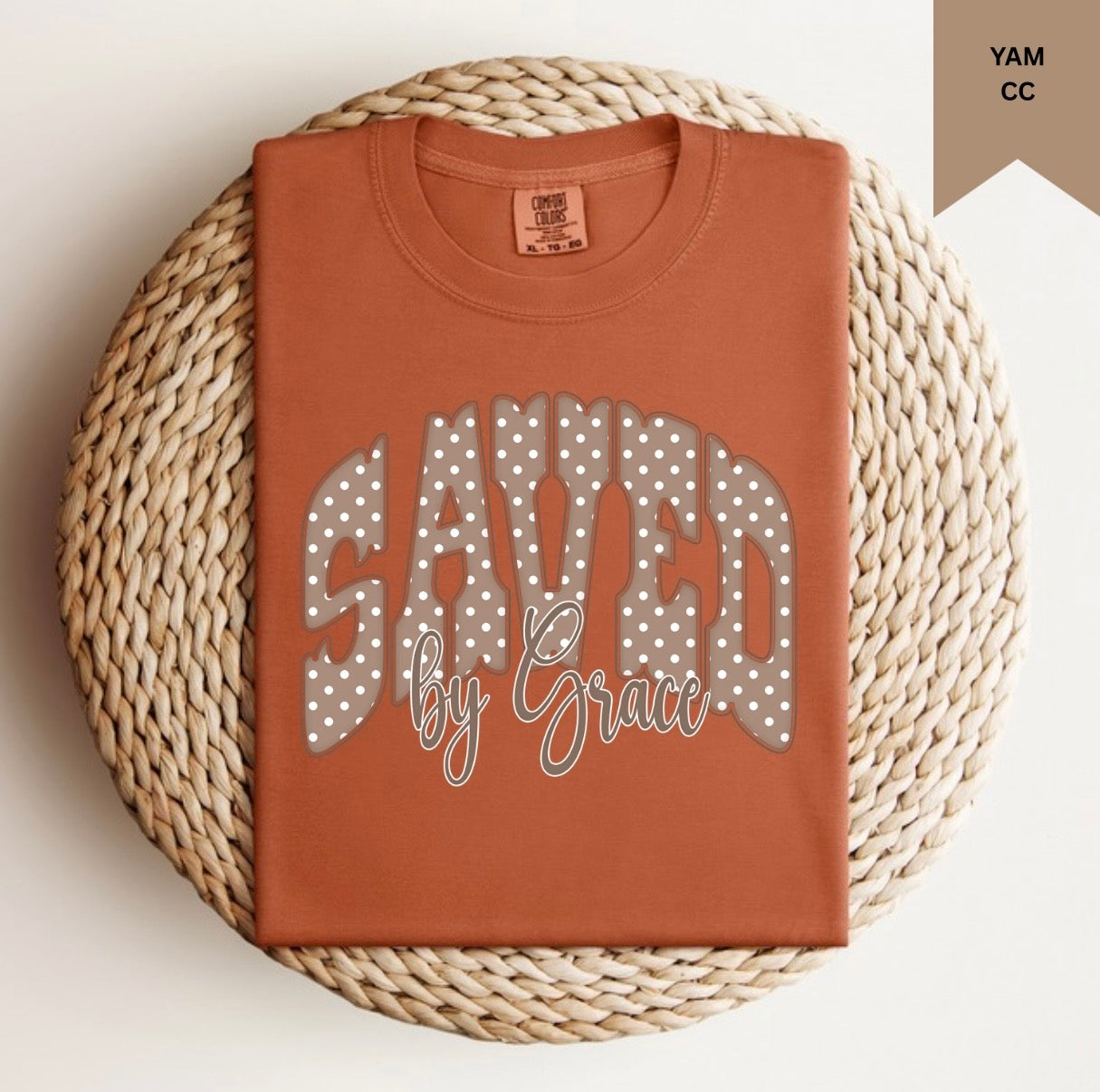 Dots Saved By Grace Tee.
