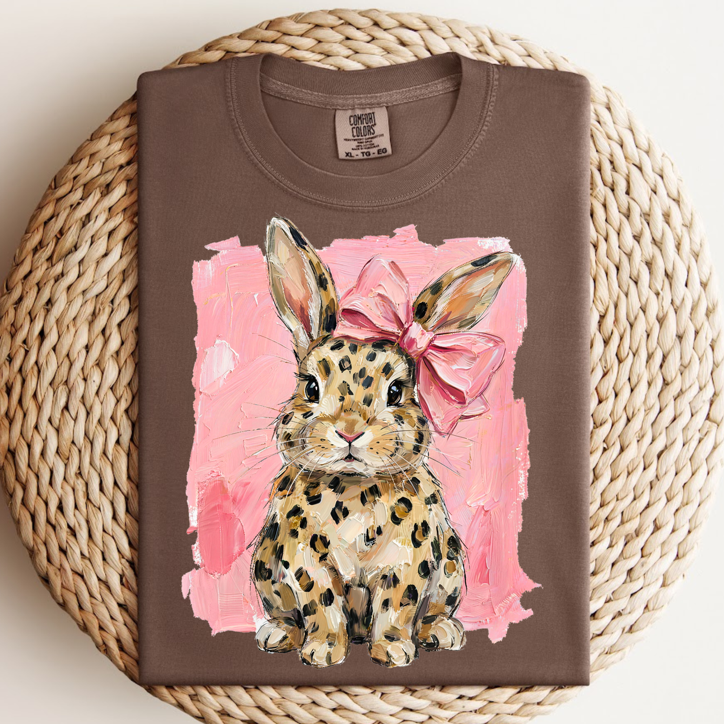 Cheetah Bow Bunny Tee.