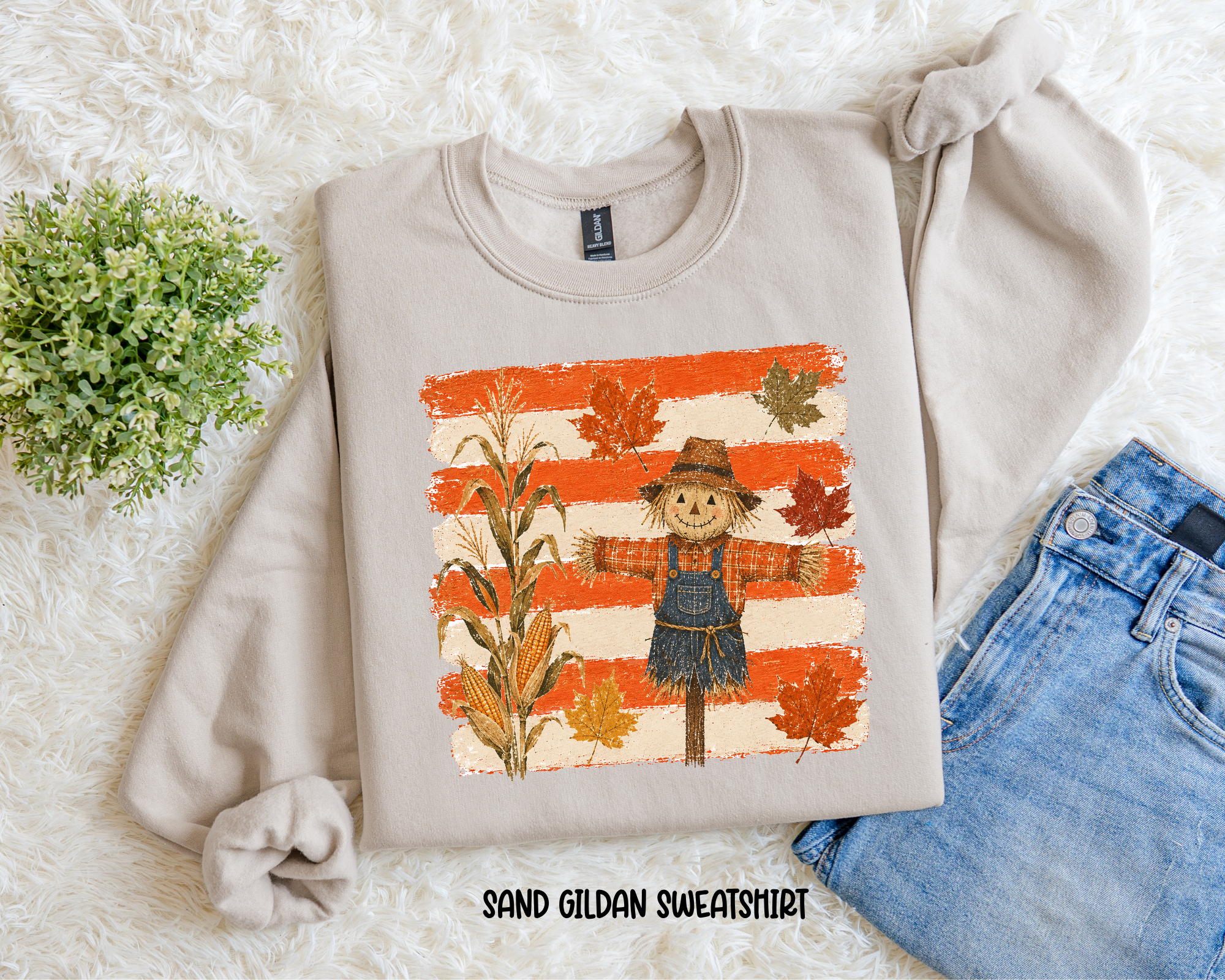 Stripe Scarecrow Sweatshirt.