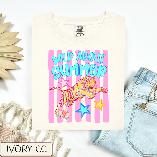 Striped Wild About Summer Tee.