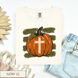 Pumpkin With Cross Tee.
