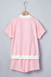 Pink Stripe Sequin Flag Set RTS