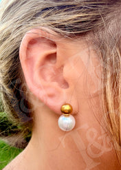 Pearl Ball Stud Earrings New RTS