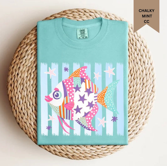 Stripe Angel Fish Tee.