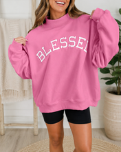 Embroidered Blessed Sweatshirt