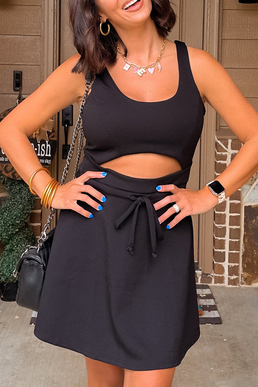 Black Cutout Mini Dress
