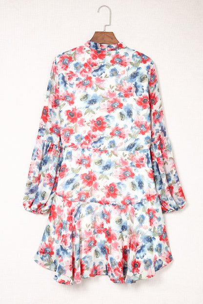 Pink Floral Mini Dress RTS