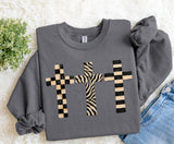 Multiprint Zebra Cross Sweatshirt.