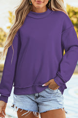 Oversize Mock Neck Sweatshirt
