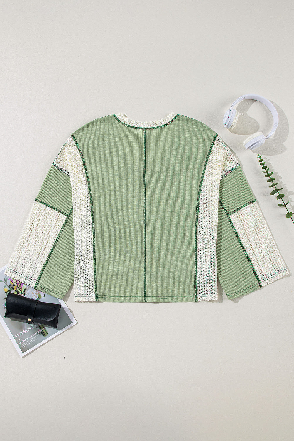 Green Crochet Blouse