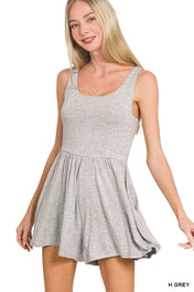 Double Layered Tank Romper Zenana RTS