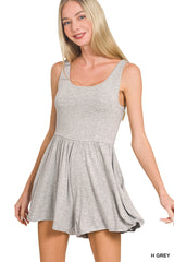 Double Layered Tank Romper Zenana RTS