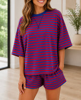 Striped Ribbed Set
