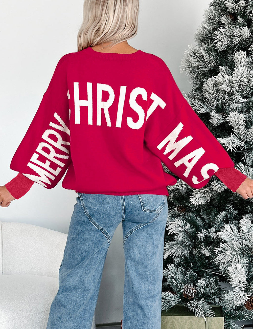 Ho Ho Ho Merry Loose Sweater FB