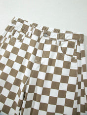 Checkered Barrel Jeans