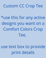 CUSTOM CC CROP TEE