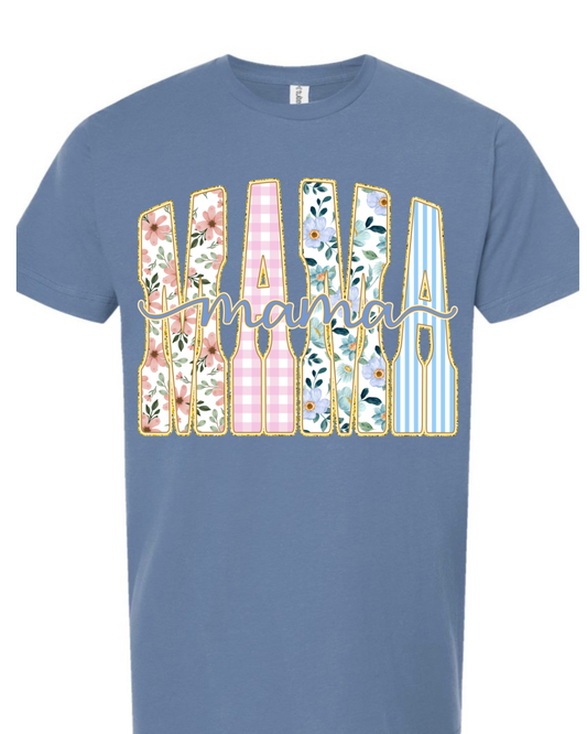 Tultex Summer Floral Mama Tee.