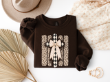 Multiprint Stripe Cross Sweatshirt.