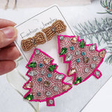Rhinestone Christmas Earrings