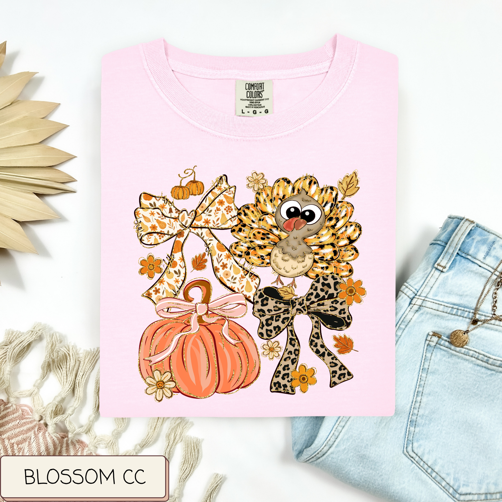 Pumpkin Turkey Bows Tee.
