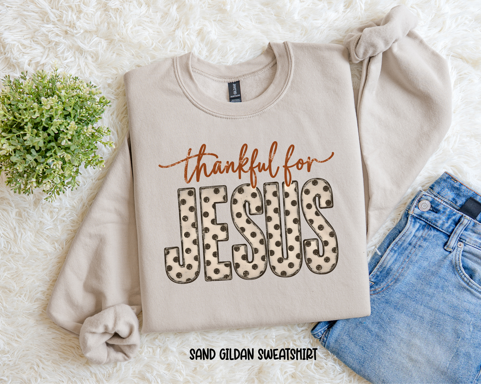 Thankful For Jesus Sweatshirt.