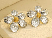 Two Tone Earring Studs