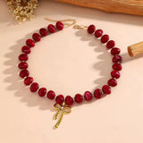 Beaded Bow Necklace