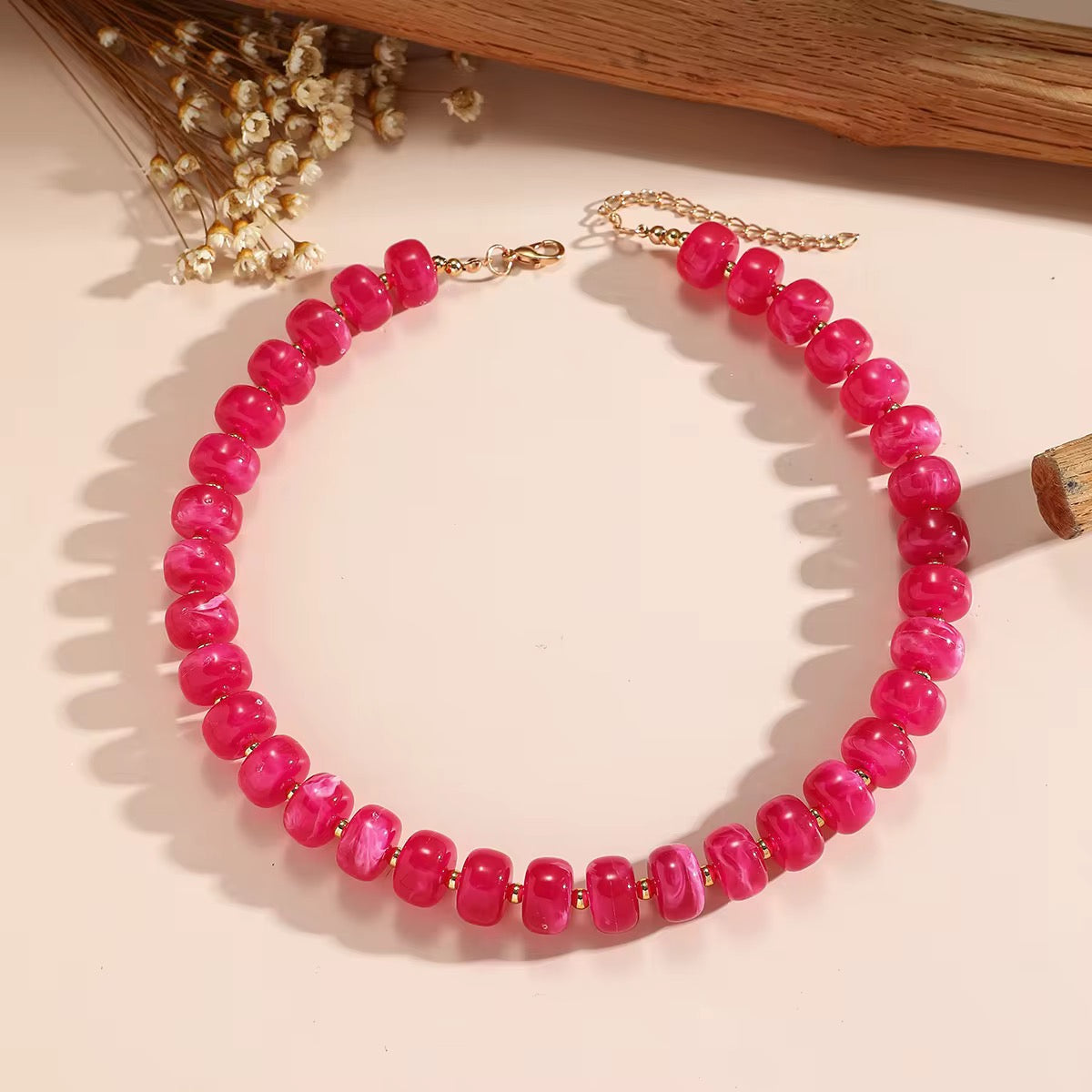 Acrylic Beaded Necklace