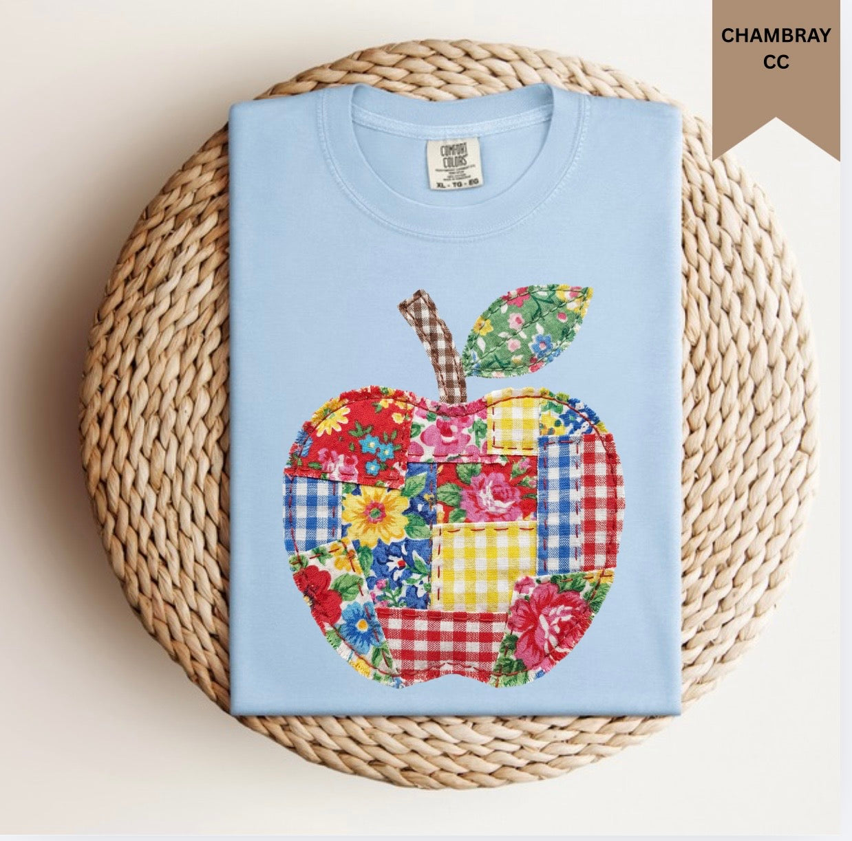 Patchwork Apple Tee.