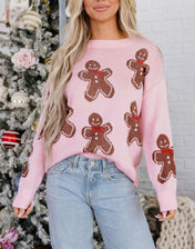 Gingerbread Pattern Sweater Full Run RTS