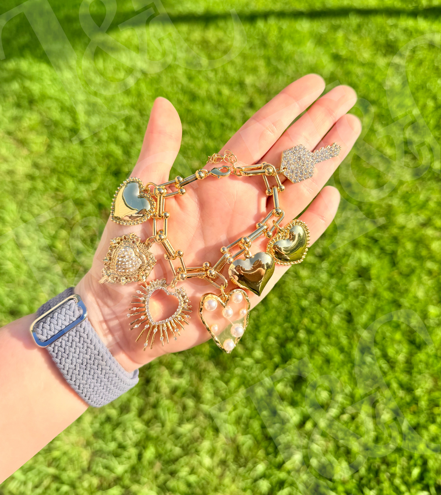 Heart Charm Bracelet