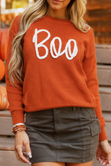 BOO Ribbed Sweater