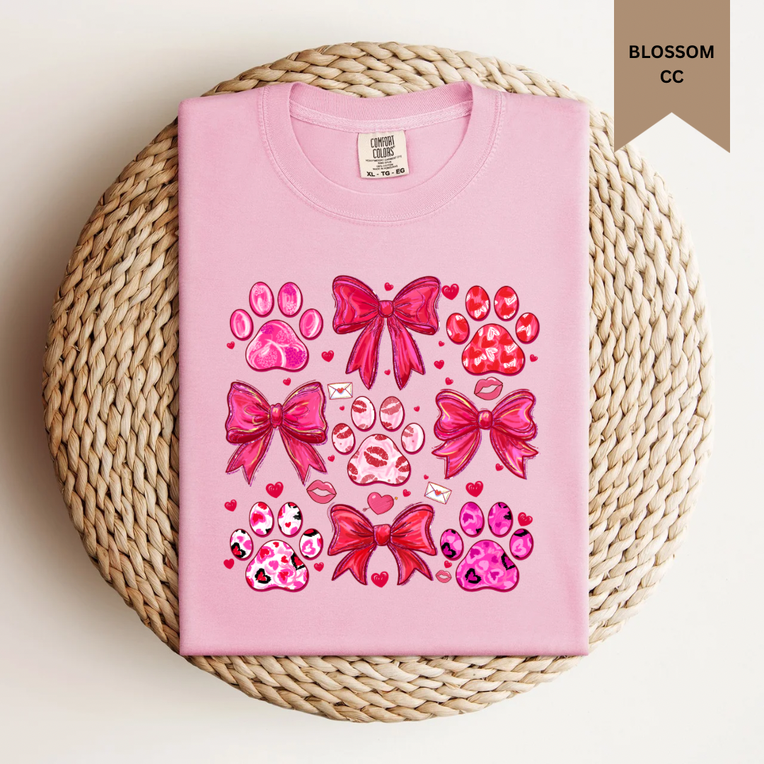 Paw Print Bow Tee.