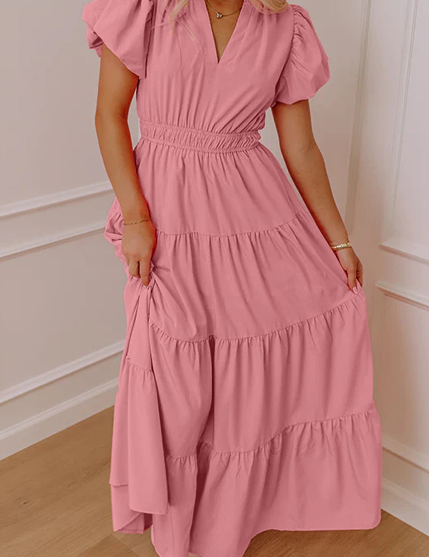 Waist Tiered Dress