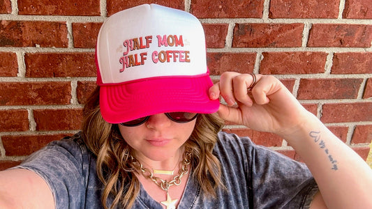 Half Mom Half Coffee Hat